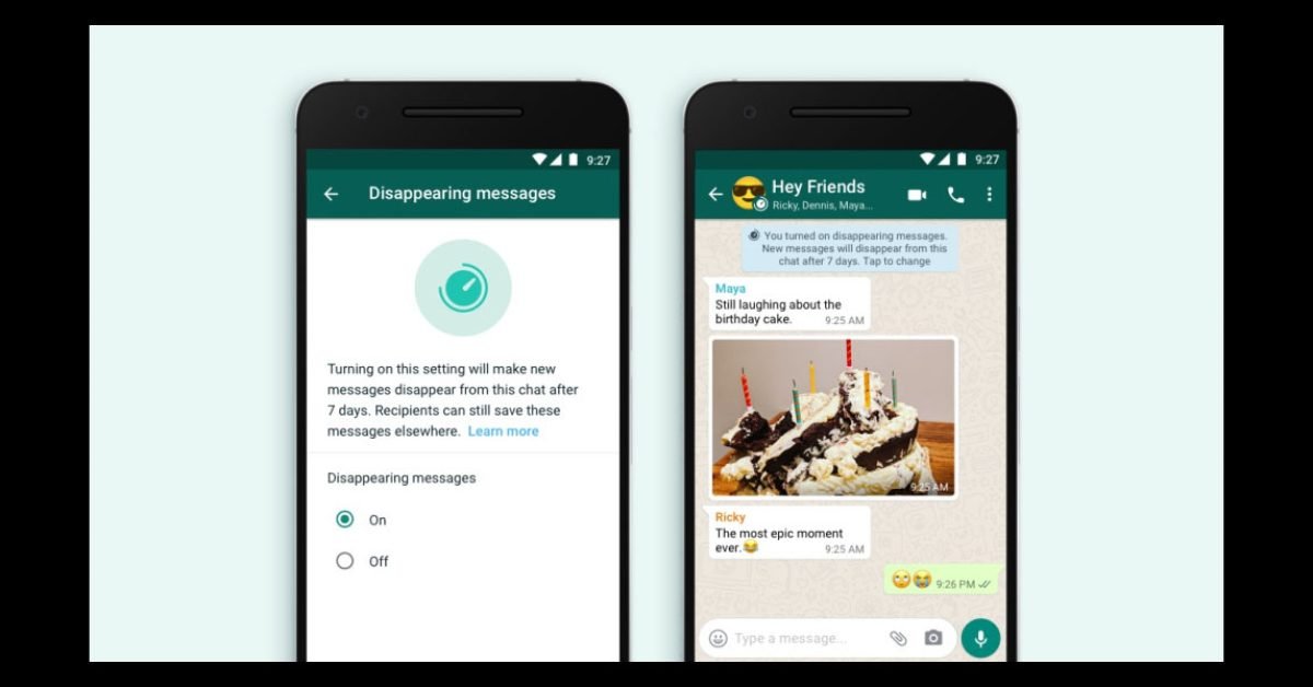 WhatsApp Rolls out disappearing messages for all chats at once