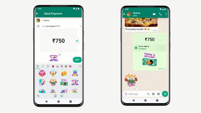 WhatsApp adds Indian themed stickers to its payments feature