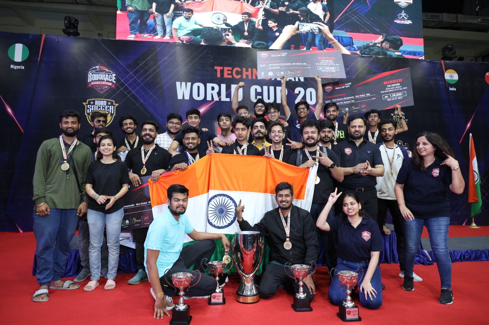 Team Xenon and Team Invincible Clinch TechnoXian World Cup Championship Title in a Remarkable Robotics Showdown