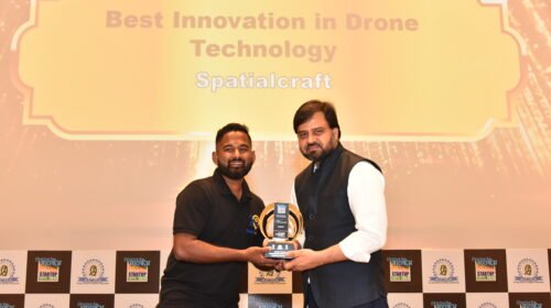 Spatialcraft Wins Best Innovation in Drone Technology Award at Startup Mahakumbh 2024