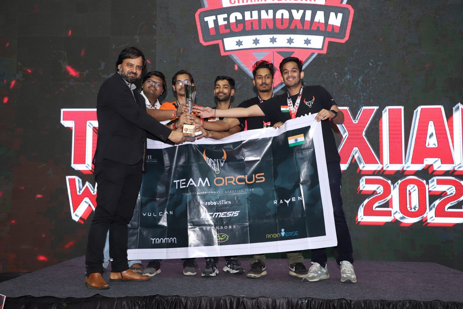 Team Orcus Dominates BotsCombat 60 Kg at TechnoXian 8.0