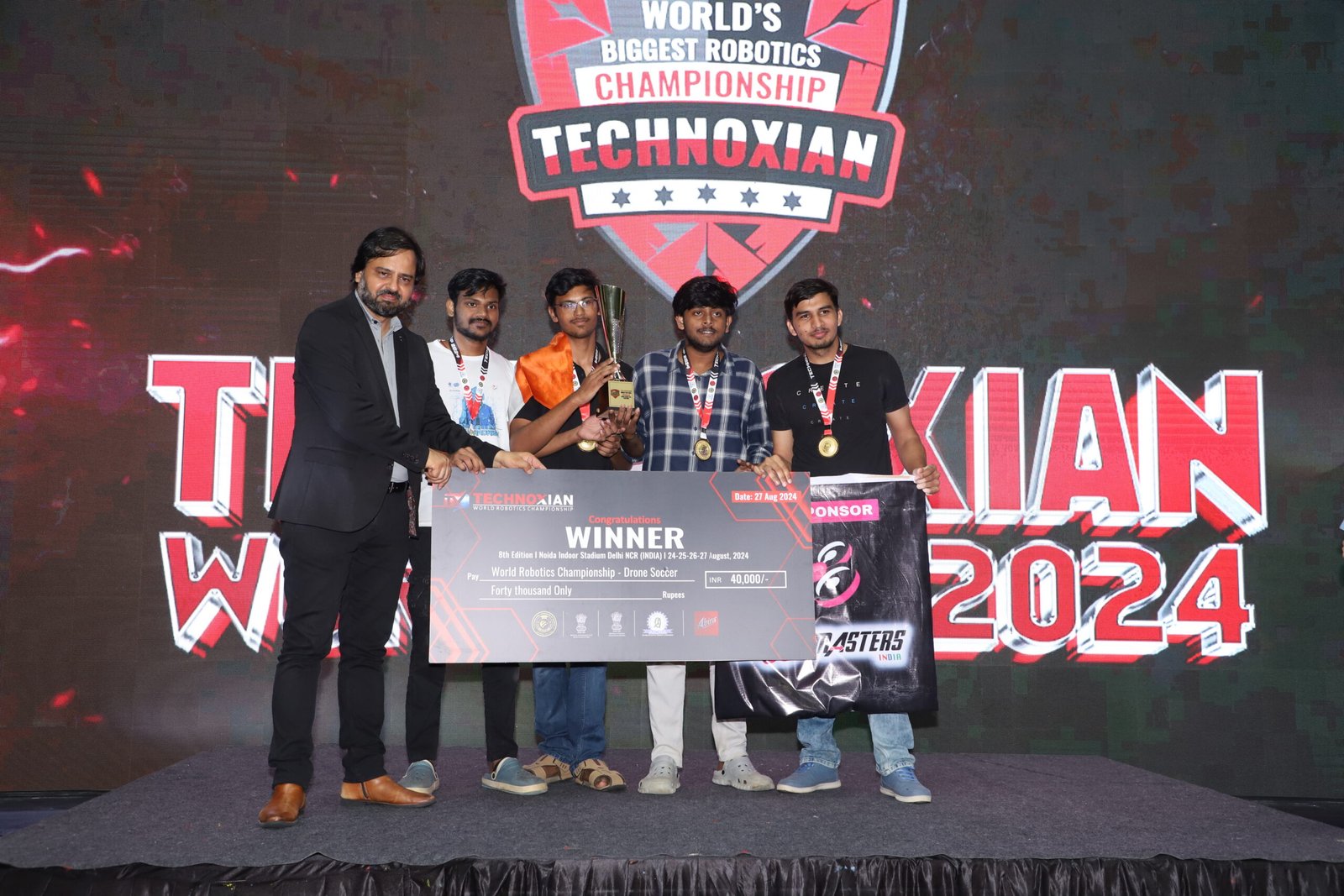 Anima The Aero Club Triumphs in Drone Soccer at Technoxian 2024