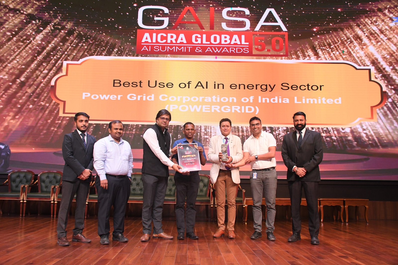 Power Grid Corporation of India Ltd Wins 'Best Use of AI in Energy Sector' at GAISA 2025